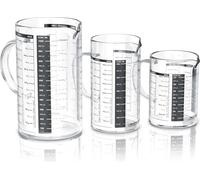 Ensemble de béchers en verre borosilicaté de 350/500/1000 ml avec couvercles