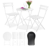 Ensemble de bistrot KESSER® 3 pièces : table de bistrot avec 2 chaises pliantes, ensemble pour balcon, mobilier de balcon, mobilier pliant, ensemble de jardin, salon de jardin, mobilier de jardin, sal