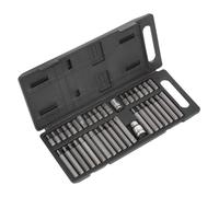 Ensemble De Bits TRX-Star/Hex/Spline Sealey 40 Pièces 3/8" & 1/2" Drive S0982
