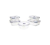 Ensemble de Boîtes à Lunch Pure Box Active (5 pcs) Bicolore verre 43 x 32 x 18 cm (5 Unités)