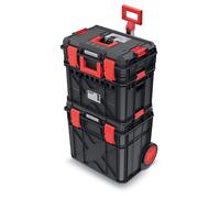 Set kufrů na nářadí a organizérů X BLOCK PRO 546x380x970 mm - barva: černá