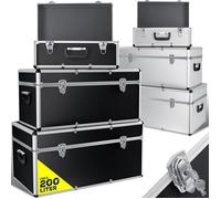 MASKO® : Lot de 3 boîtes en aluminium. Boîtes de transport, coffres, boîtes à outils, boîtes de rangement