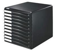Ensemble de boîtes de rangement Leitz, comprenant 10 tiroirs, idéal pour l'archivage de documents