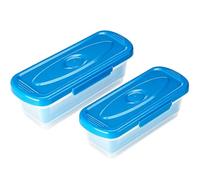 Ensemble De Bols À Panure - Accessoires De Cuisine Multifonctionnels 2 Pièces, Récipient Panures Avec Couvercle Pour Ailes De Poulet, Rondelles D'oignon, Légumes, Mélangeur À Panure Pratique Pour La