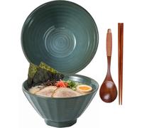 Ensemble de bols à ramen, grand bol à pâtes avec cuillère, baguettes, bols à soupe, bols à soupe, bols à céréales, saladiers (B)