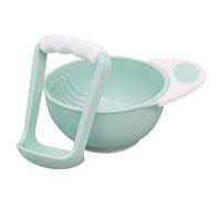 Ensemble de bols de presse-purée pour aliments pour bébé, machine à purée pour bébé en plastique portable résistant à la chaleur avec poignée antidérapante pour les nouveaux parents