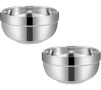 Ensemble de bols isothermes en acier inoxydable 304 avec design double | Isolation double couche pour aliments chauds, construction en acier inoxydable 304, bol profond empilable