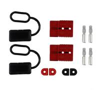 Ensemble de borniers de câble sans genre 120 A avec housses de protection 600 V pour véhicules marins, camping-cars, bus et camions lourds, gris (rouge)