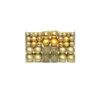 Ensemble de boules de Noël 100 pcs 6 cm Doré