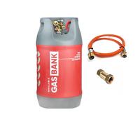 Ensemble de bouteilles de gaz GPL Zatechs 11 kg Composite DUO rechargeables 80 % de remplissage Remplissage direct avec tuyau de 3 m 2x W21.8 filetage extérieur Camping-car