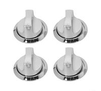 Ensemble de boutons galvanisés pour barbecues à gaz avec taille extérieure de 58 mm et tige plate de 8 mm pour une large compatibilité (avec base)