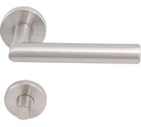 Ensemble de boutons-poussoirs pour toilettes, modèle NORVÉGIE, en acier inoxydable brossé, diamètre 35-45 mm