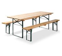 Ensemble de Brasserie Pliable avec Table et 2 Banc - Veba