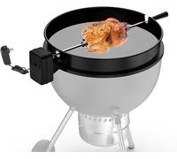 Ensemble de brochettes pour grill rotisseries, comprenant un moteur de grill à courant continu et un adaptateur. Broche rotative compatible avec les barbecues à charbon Weber de 57 cm et d'autres modè