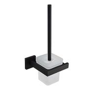 Ensemble de Brosse de Toilette carrée Moderne, avec Conception sans Pointe et poignée Confortable pour Salle de Bain, Brosse de Toilette Solide