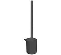 Ensemble de brosses de toilette Emco Flow 271513300 plastique noir, modèle mural, manche de brosse noir