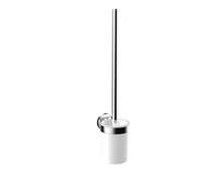 Ensemble de brosses rondes emco, récipient en plastique, modèle mural, manche de brosse chromé, 431500100, Couleur: chrome
