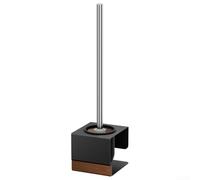 Ensemble de brosses WC à ventouse à fixation murale pour l'organisation de la salle de bain, poignée de 31 cm de long pour un nettoyage en profondeur, économie d'espace, installation sans outils