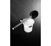 Ensemble de brosses WC en acier inoxydable Unyqoos® – Brosse WC en acier inoxydable avec support en plastique, résistant à la rouille, design élégant pour la salle de bain