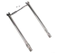 Ensemble de brûleur à gaz en acier inoxydable 304 pour Weber pour Spirit I & II 200, tube de contrôle avant compatible avec barbecue avec répartition homogène de la chaleur