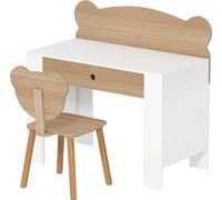 Ensemble de bureau pour enfant avec plateau et tiroir Bureau et chaise pour enfant en forme d'ours Bureau d'écolier Table pour enfant Bureau pour adolescent