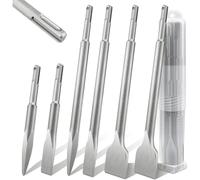 Ensemble de burins SDS Plus, 6 pièces, pour marteau-piqueur, béton, maçonnerie, carrelage