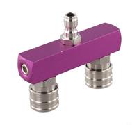 Ensemble de buses de nettoyeur haute pression 2 en 1 adaptateur 6,35 mm à connexion rapide mâle/femelle, embouts de nettoyage haute pression pour équipement de jardin robuste (sans buse violette)