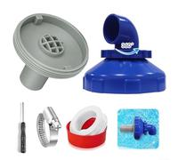 Ensemble de buses d'entrée de piscine rotatives à 360° en ABS avec protection de nettoyage pour connexions de 32 mm/38 mm, kit d'installation complet pour piscines hors sol et spa (convient A)