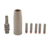 Ensemble de buses électriques en cuivre 0,8 mm pour soudeuse MIG MAG (0,6 | Compatible avec MB15AK, 7 pièces, matériau en cuivre, montage facile, sortie de courant stable