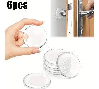 Ensemble de butoirs de porte parfaits : 6 pièces, épaisseur de 0,8 cm, haute transparence, tampons de porte anti-collision avec doublure en caoutchouc au fond, protection antibruit 6 pièces,12 piècesC