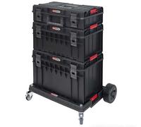 Ensemble de caisses SCM avec chariot de transport - 4 pièces - 850.0377