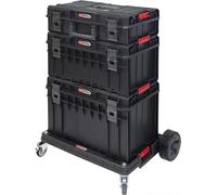 Ensemble de caisses SCM avec chariot de transport - 4 pièces - 850.0377