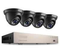 Ensemble de caméras de sécurité - Caméra de surveillance - Caméra CCTV - Caméra dôme - Système de caméras - Full HD 1080p