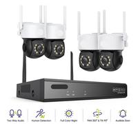 Ensemble de caméras de sécurité sans fil - Caméra Wi-Fi - Caméra de surveillance - Système de caméras - Caméra de surveillance