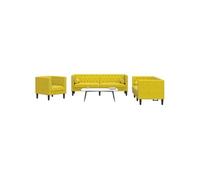 Ensemble de canapé Chesterfield et traversins 3 pcs velours, canapé, siège de canapé, canapé relax, canapé confort, 3209287