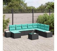 Ensemble de canapé de jardin avec coussin polyrotin canapés d'extérieur vidaXL v