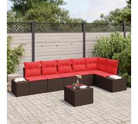 Ensemble de canapé de jardin avec stockage polyrotin Sièges extérieurs vidaXL vi