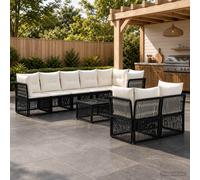 Ensemble de canapé de jardin polyrotin Canapé d'extérieur Canapé patio vidaXL vi