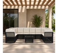 Ensemble de canapé de jardin polyrotin Canapé Sièges extérieurs salon vidaXL vid
