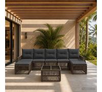 Ensemble de canapé de jardin polyrotin Sièges extérieurs canapé patio vidaXL vid