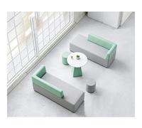 Ensemble De Canapé De Réception De Bureau Modulaire Moderne, Sièges De Salon Sectionnels Créatifs en Simili Cuir for Hall d'affaires, Zone D'attente De Centre Commercial(L)