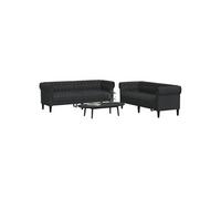 vidaXL Ensemble de canapés 2 pcs - Noir