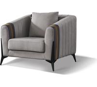 Ensemble de canapés 3+1+1 places Design Canapés Coussins Canapés Textile Cuir Relax