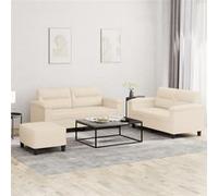vidaXL Ensemble de Canapés 3 pcs - Beige