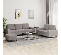 VIDAXL Ensemble Canapés 3 pcs Taupe