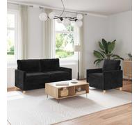 Ensemble de Canapés avec coussin 2 pc Polyester Canapé Moderne Fauteuil vidaXL v