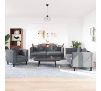 Ensemble de Canapés avec Coussins Meubles Salon 2 pcs Noir Velours vidaXL