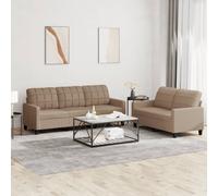 VidaXL Ensemble Canapés 2 pcs - Cappuccino