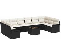 Ensemble de canapé de jardin avec stockage polyrotin canapé modulable vidaXL vid