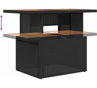Ensemble de canapés de jardin vidaXL, 5 pièces, noir et marron
